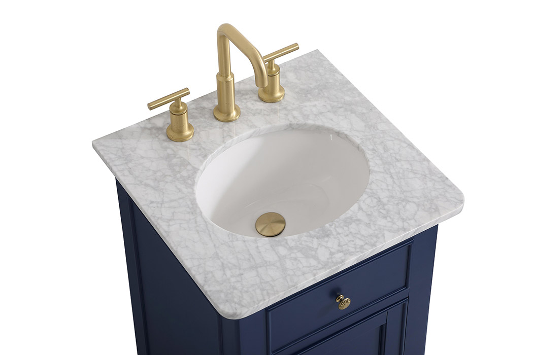 Elegant Otto 19" Single Bathroom Vanity Set - Blue (VF12319BL)