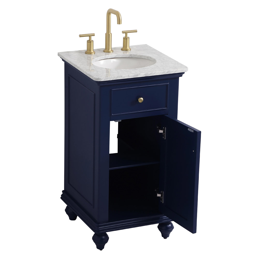 Elegant Otto 19" Single Bathroom Vanity Set - Blue (VF12319BL)