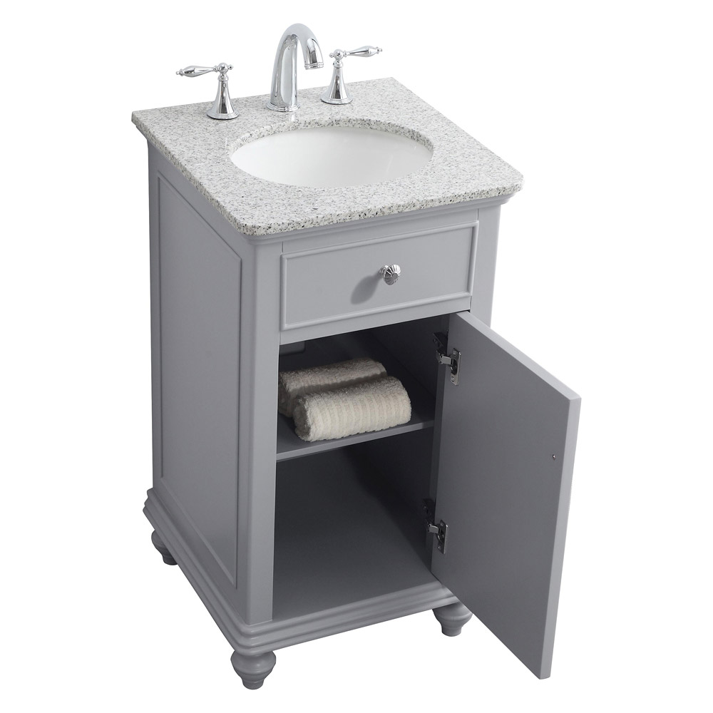 Elegant Otto 19" Single Bathroom Vanity Set - Gray (VF12319GR)