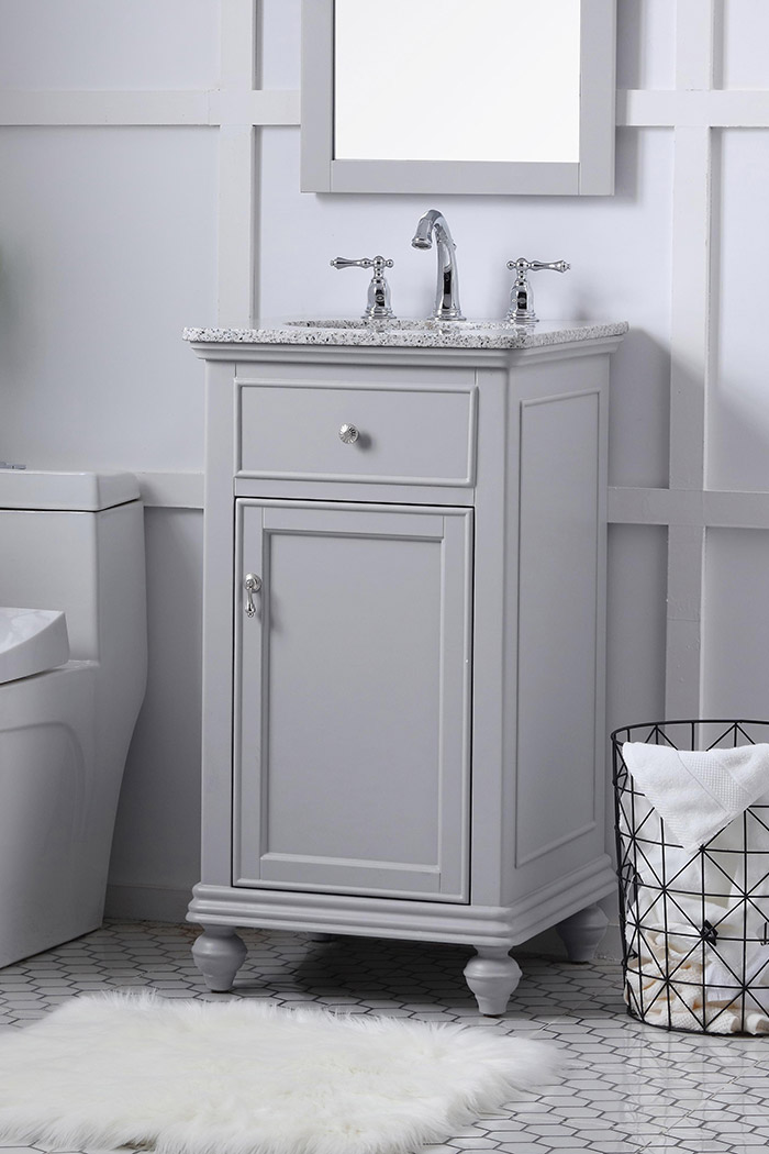Elegant Otto 19" Single Bathroom Vanity Set - Gray (VF12319GR)