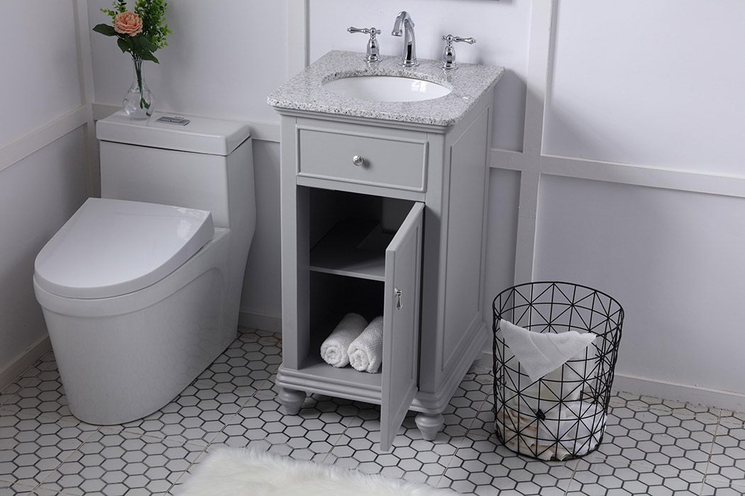 Elegant Otto 19" Single Bathroom Vanity Set - Gray (VF12319GR)