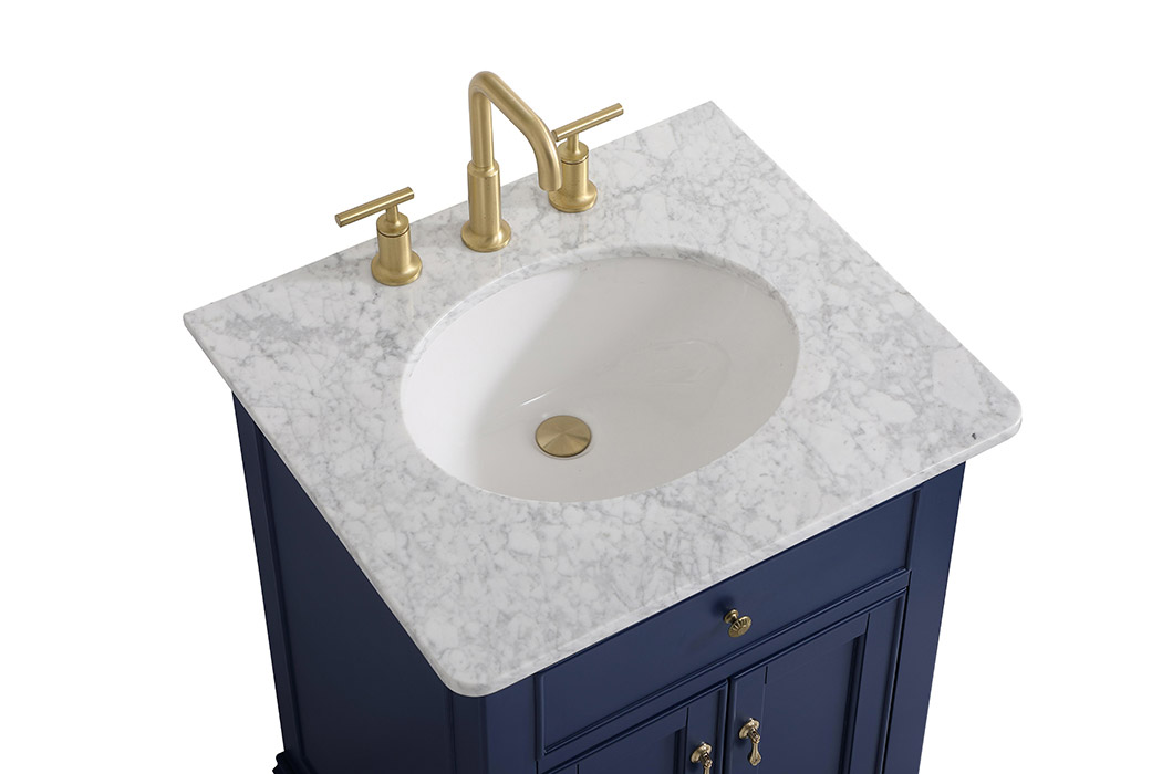 Elegant Otto 24" Single Bathroom Vanity Set - Blue (VF12324BL)