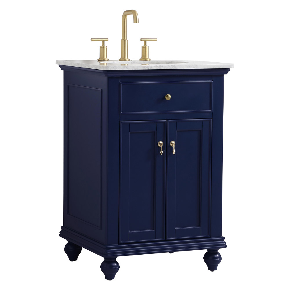 Elegant Otto 24" Single Bathroom Vanity Set - Blue (VF12324BL)