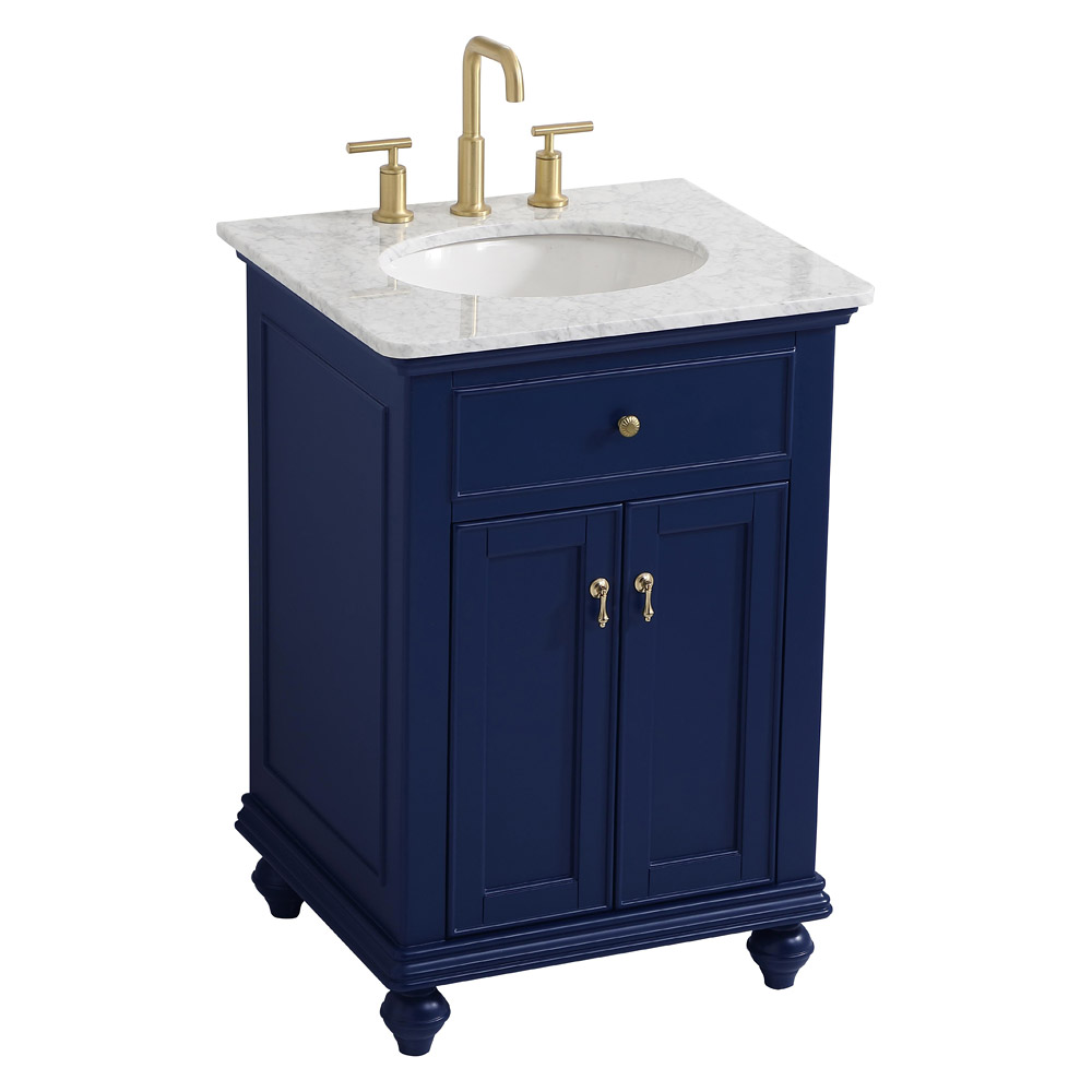 Elegant Otto 24" Single Bathroom Vanity Set - Blue (VF12324BL)
