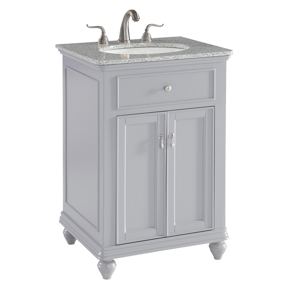 Elegant Otto 24" Single Bathroom Vanity Set - Gray (VF12324GR)