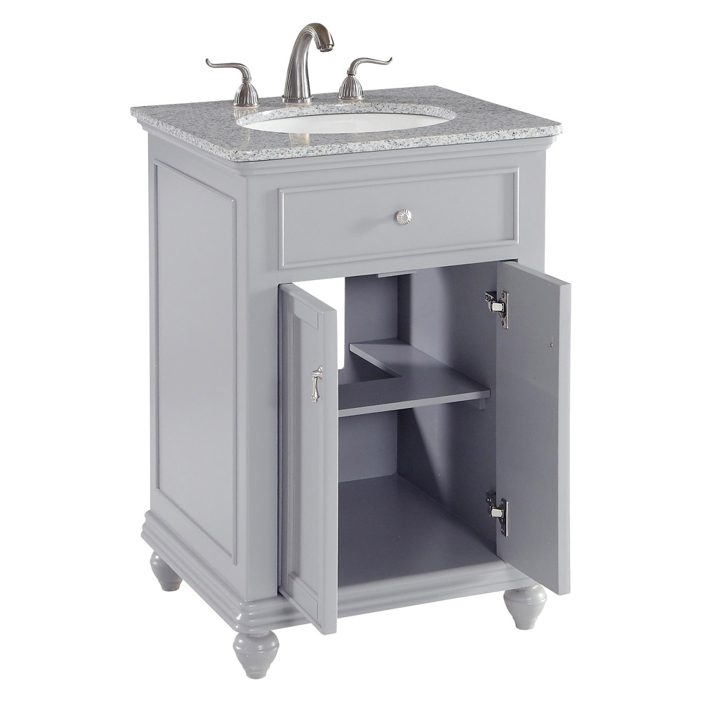 Elegant Otto 24" Single Bathroom Vanity Set - Gray (VF12324GR)