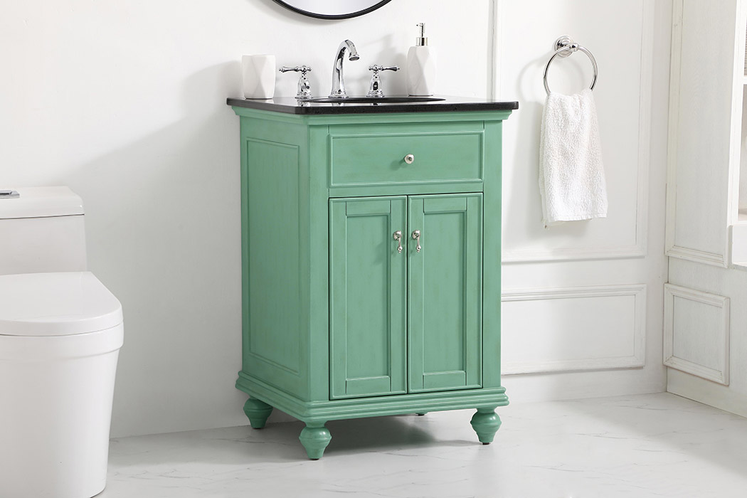 Elegant Otto 24" Single Bathroom Vanity Set - Vintage Mint (VF12324VM)
