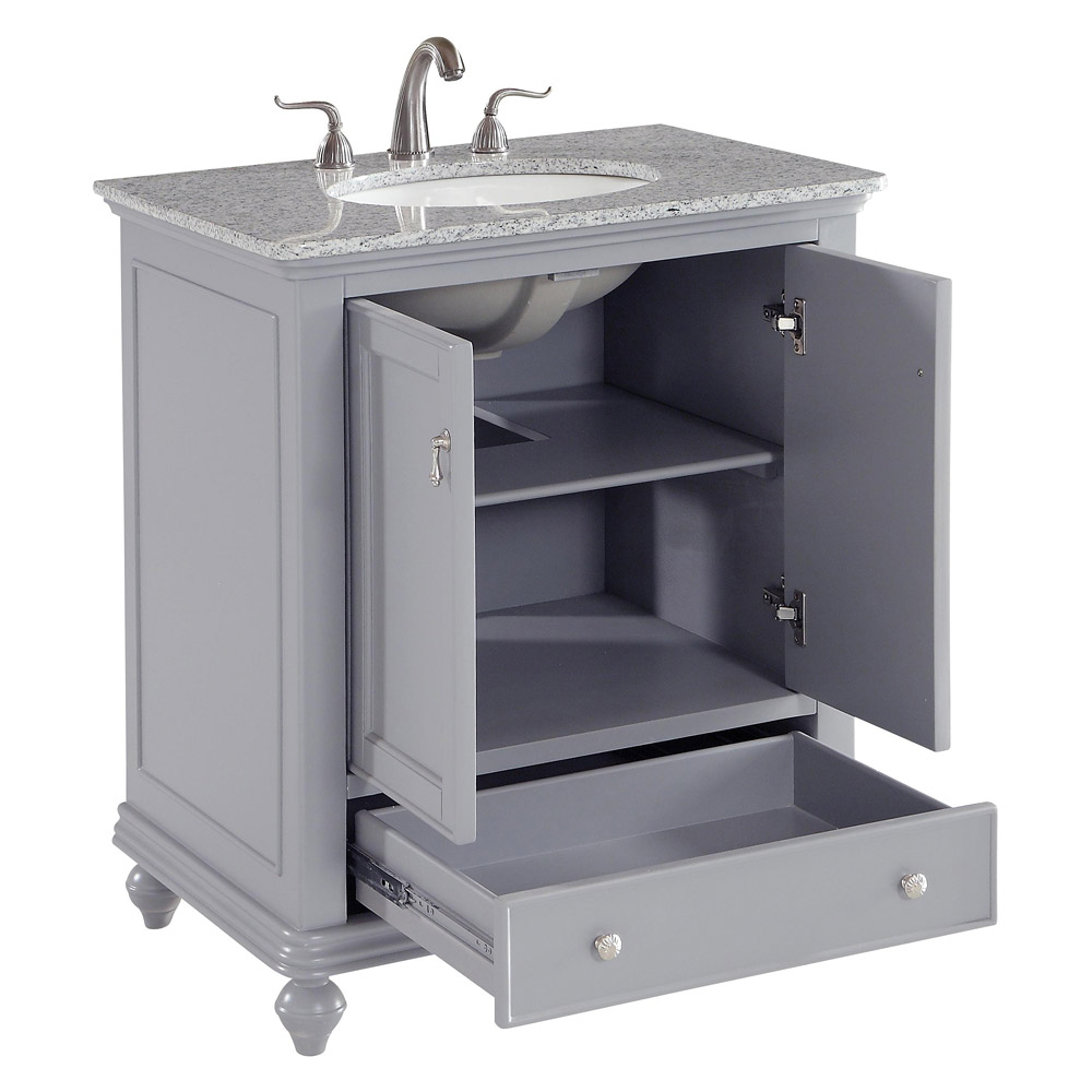 Elegant Otto 30" Single Bathroom Vanity Set - Gray (VF12330GR)