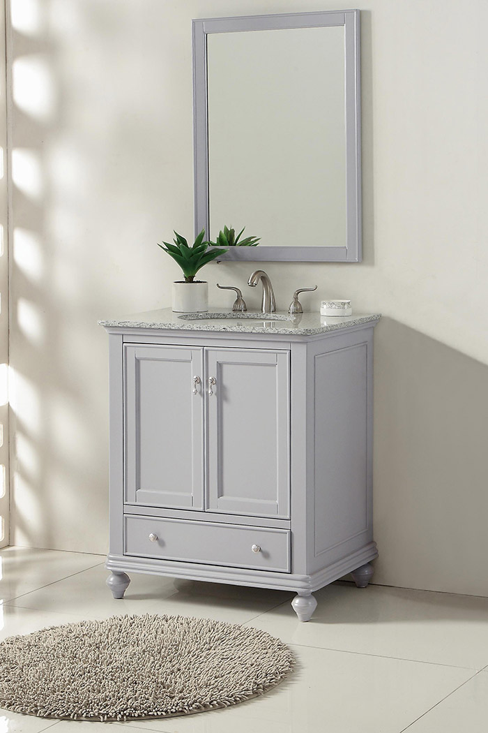 Elegant Otto 30" Single Bathroom Vanity Set - Gray (VF12330GR)