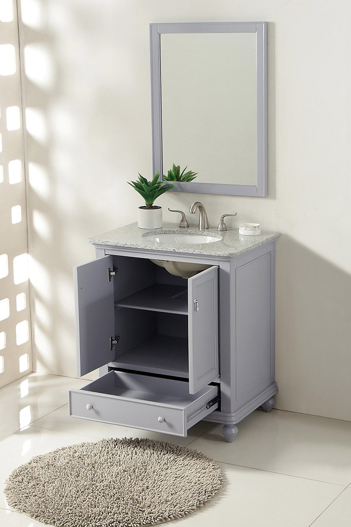 Elegant Otto 30" Single Bathroom Vanity Set - Gray (VF12330GR)