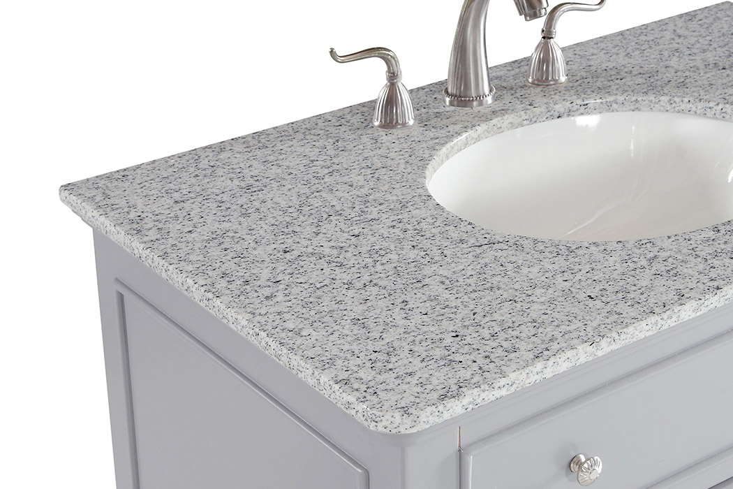 Elegant Otto Single Bathroom Vanity Set - Gray, L 36" (VF12336GR)