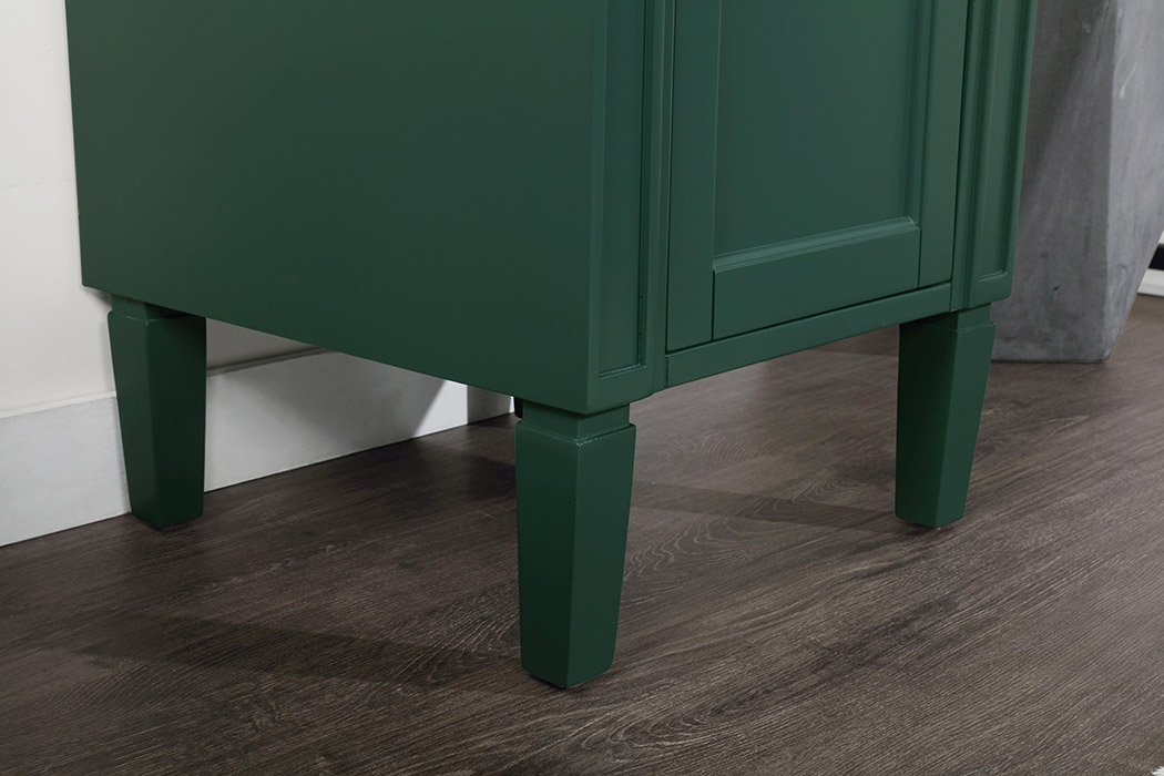 Elegant Single Bathroom Vanity Set - Green, L 18" (VF12518GN)