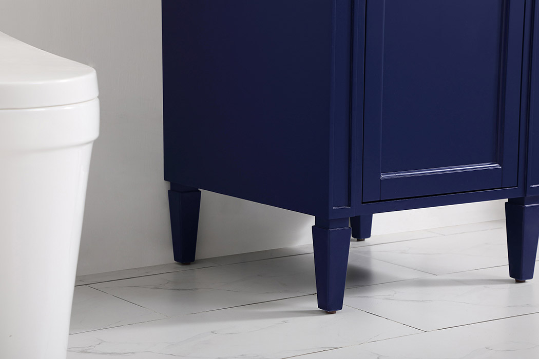 Elegant Single Bathroom Vanity Set - Blue, L 21" (VF12521BL)