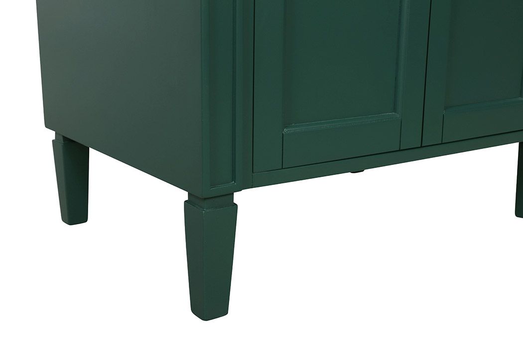 Elegant Single Bathroom Vanity Set - Green, L 30" (VF12530GN)