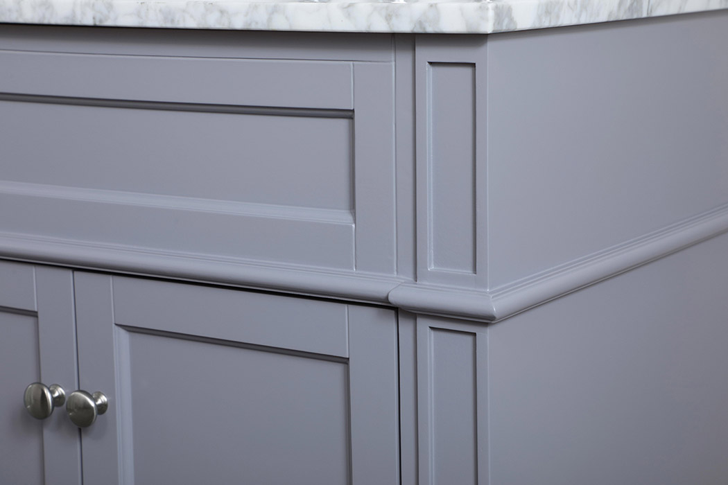 Elegant Single Bathroom Vanity Set - Gray, L 30" (VF12530GR)