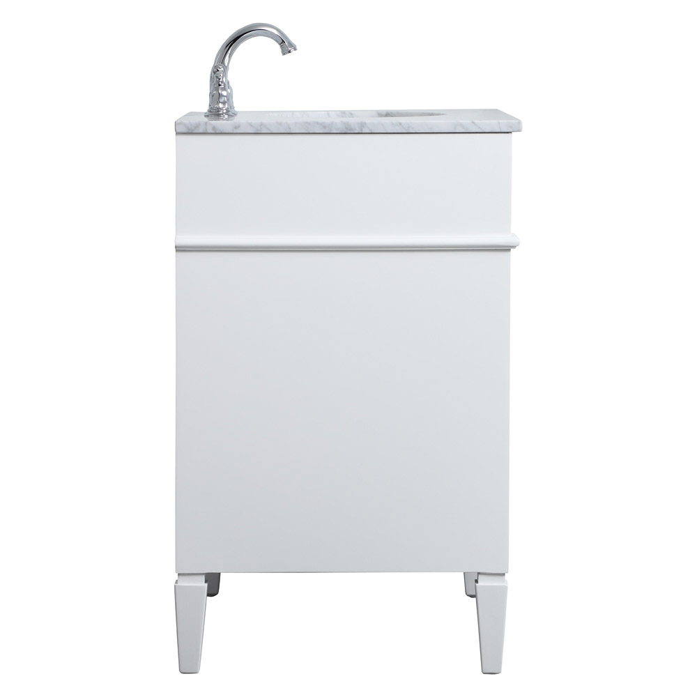 Elegant Single Bathroom Vanity Set - White, L 30" (VF12530WH)