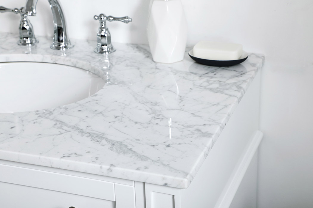 Elegant Single Bathroom Vanity Set - White, L 36" (VF12536WH)