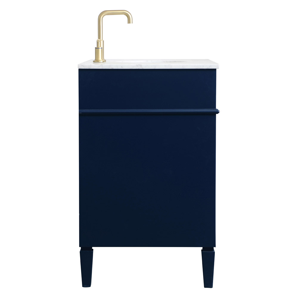 Elegant Single Bathroom Vanity Set - Blue, L 40" (VF12540BL)