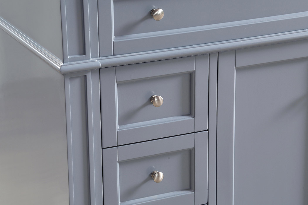 Elegant Single Bathroom Vanity Set - Gray, L 40" (VF12540GR)