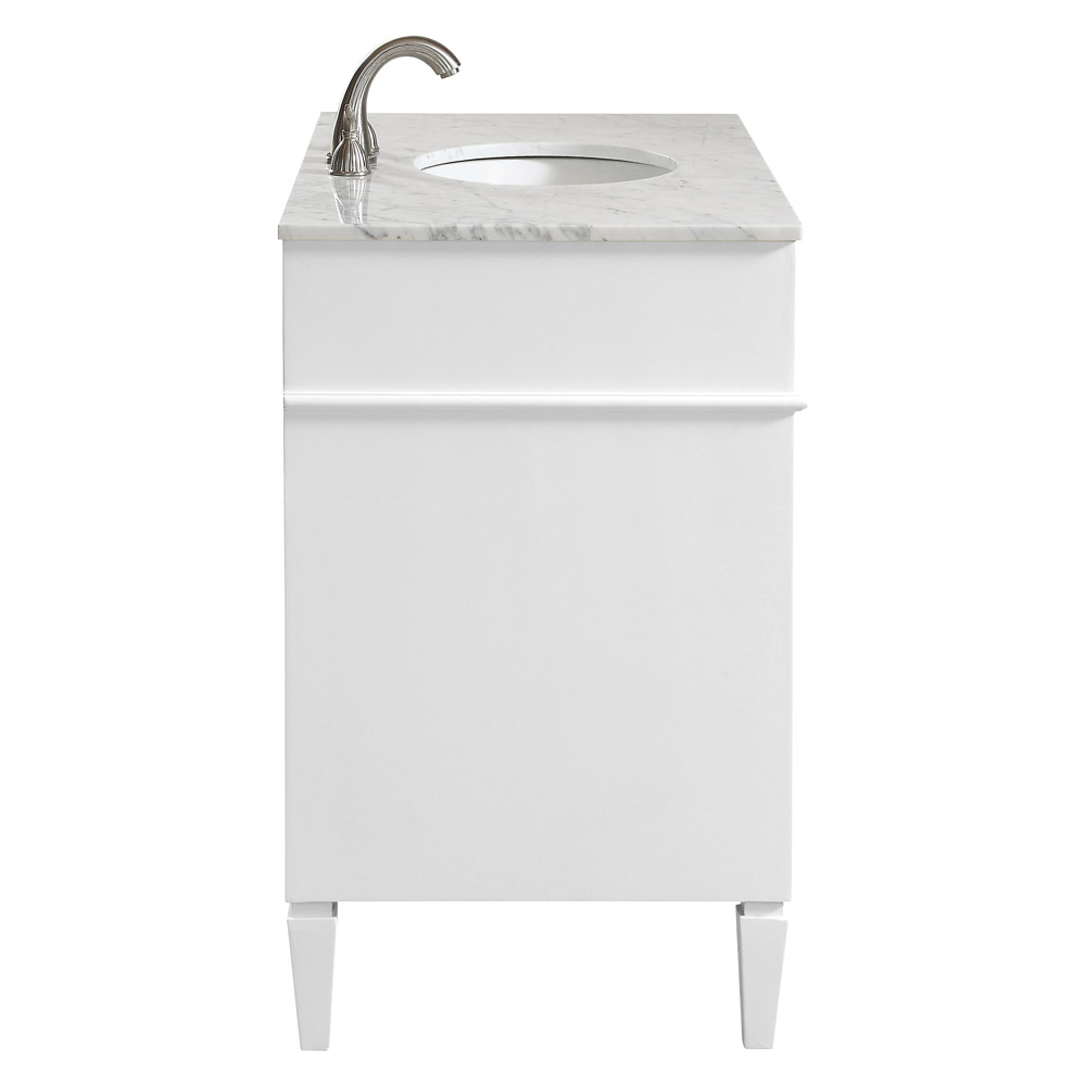 Elegant Single Bathroom Vanity Set - White, L 40" (VF12540WH)
