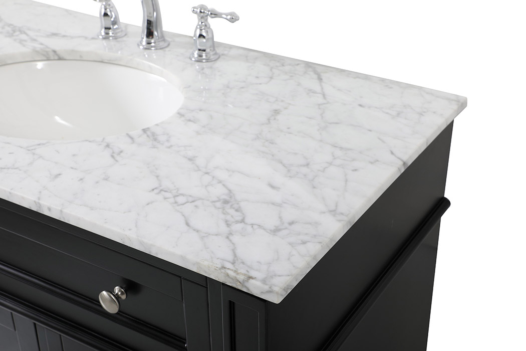 Elegant 42" Single Bathroom Vanity Set - Black (VF12542BK)