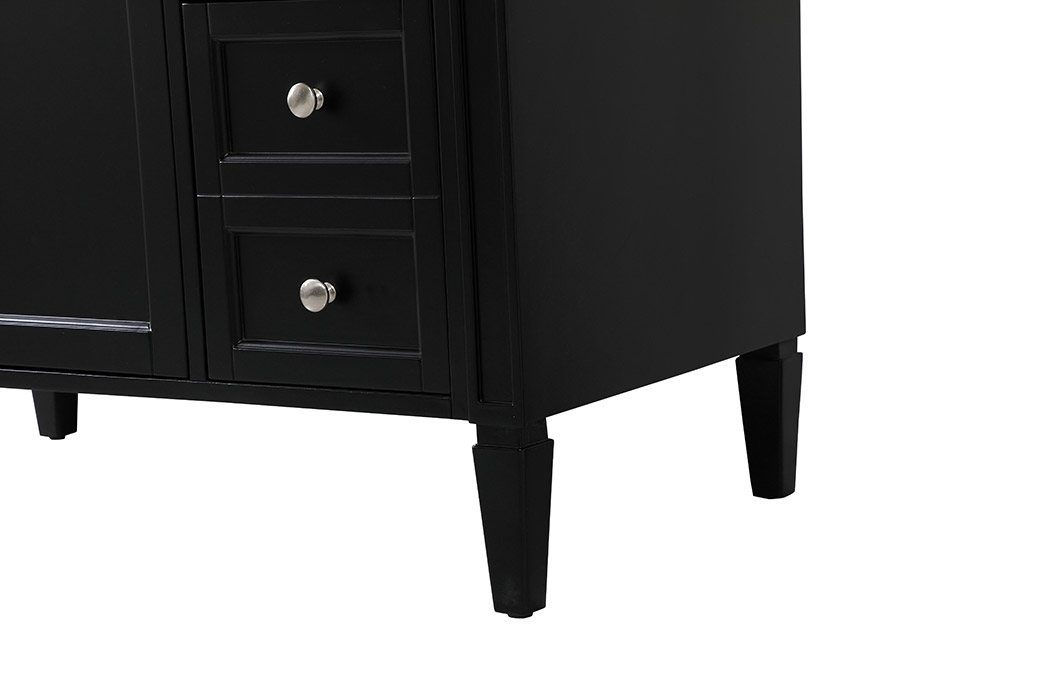 Elegant 42" Single Bathroom Vanity Set - Black (VF12542BK)