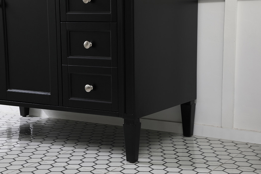 Elegant 42" Single Bathroom Vanity Set - Black (VF12542BK)