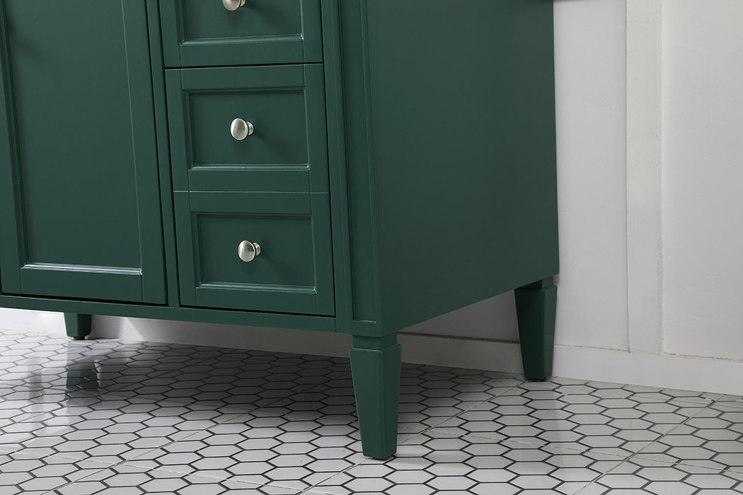 Elegant 42" Single Bathroom Vanity Set - Green (VF12542GN)