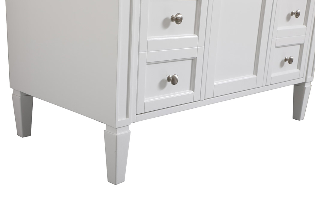 Elegant 42" Single Bathroom Vanity Set - White (VF12542WH)