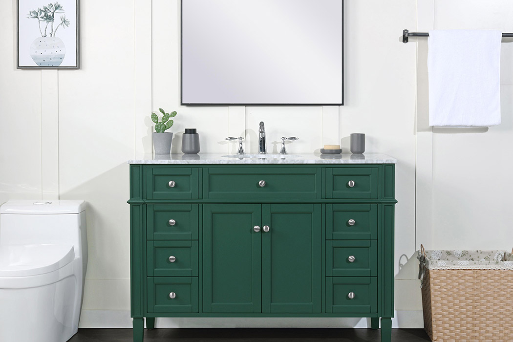 Elegant 60" Single Bathroom Vanity Set - Green (VF12548GN)