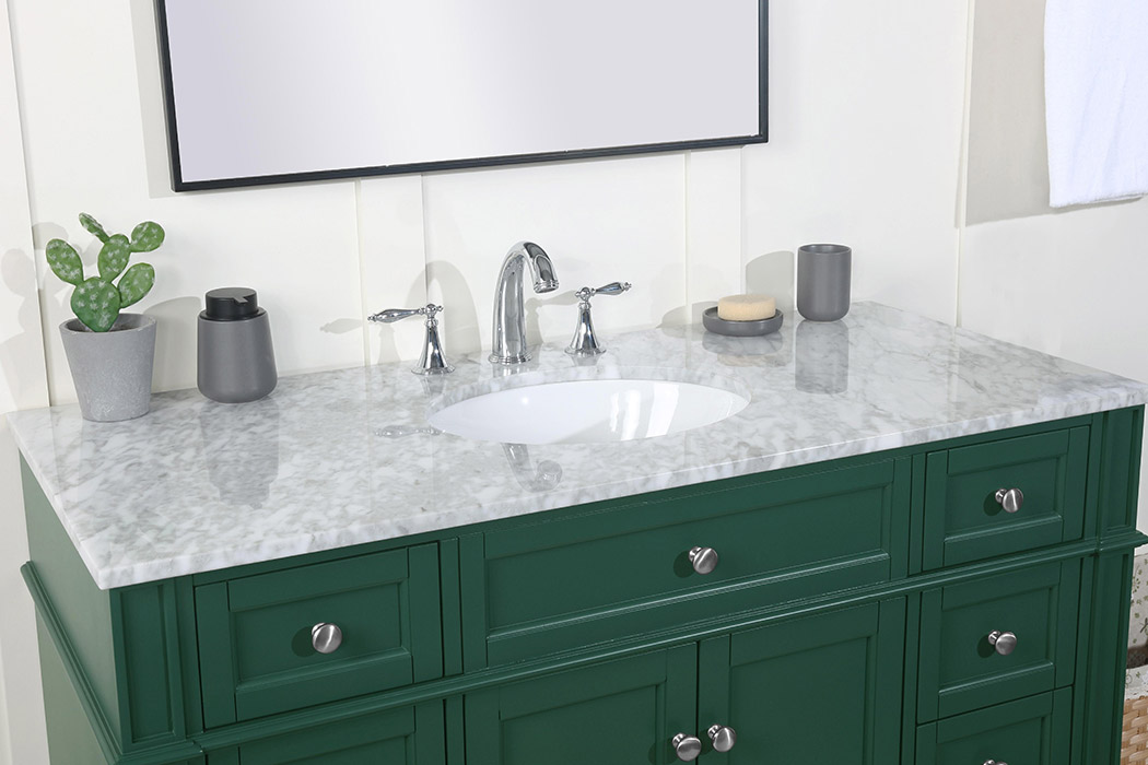 Elegant 60" Single Bathroom Vanity Set - Green (VF12548GN)