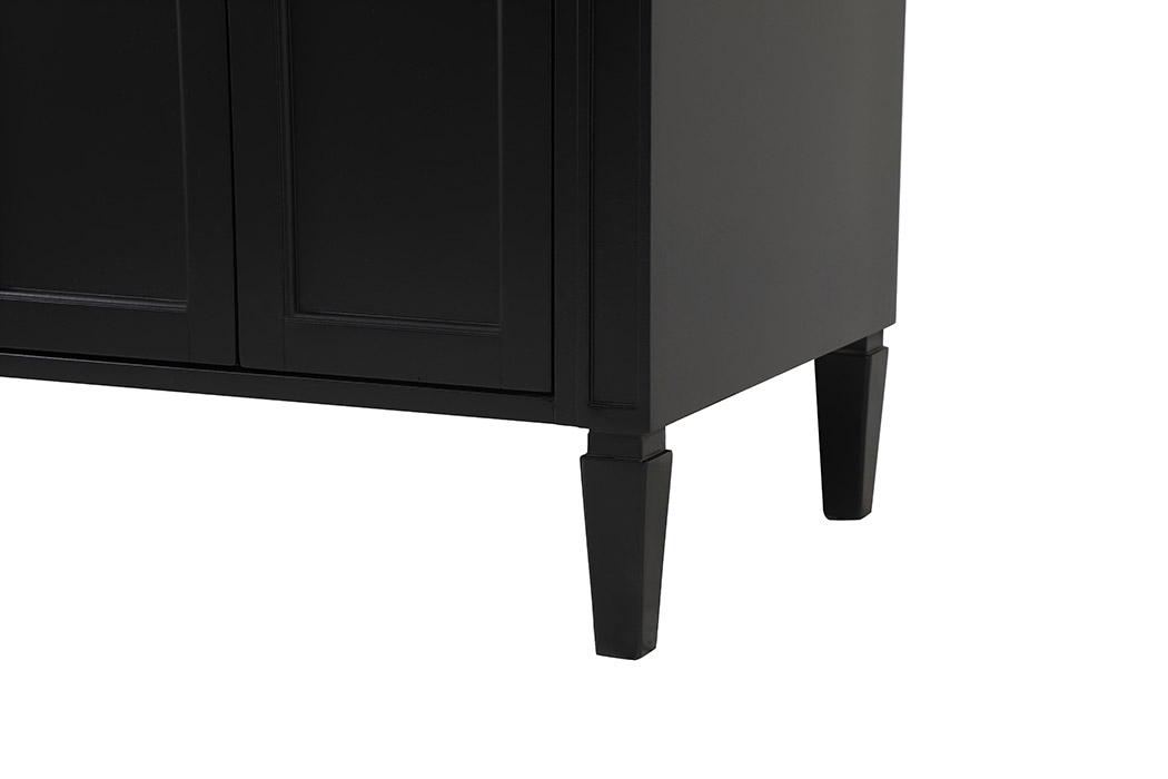 Elegant 60" Single Bathroom Vanity Set - Black (VF12560DBK)