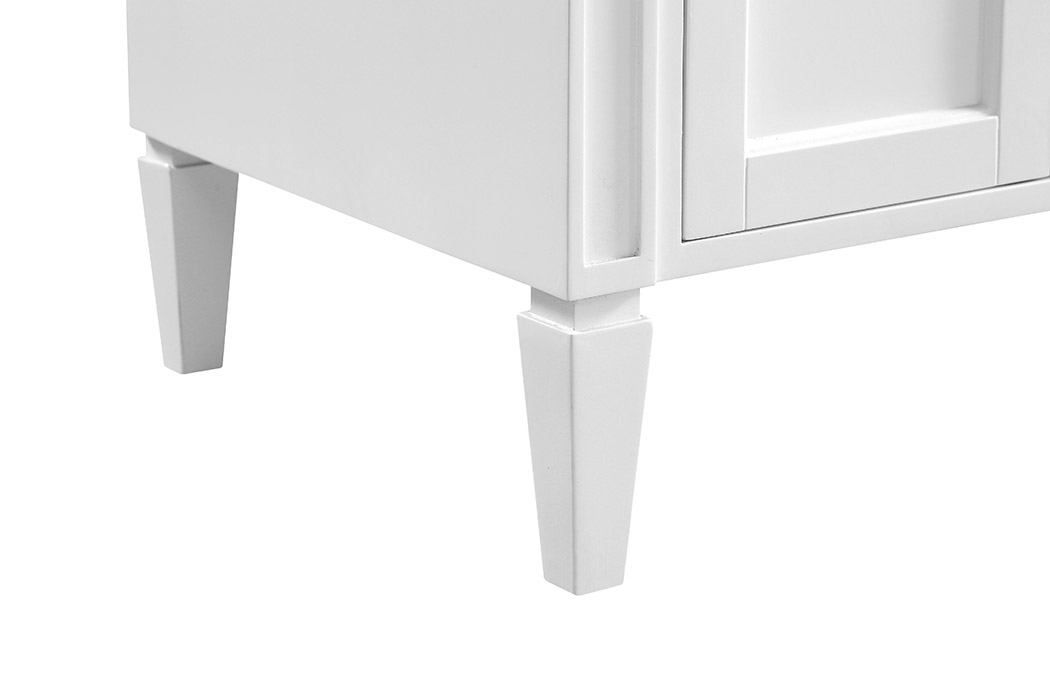 Elegant 60" Single Bathroom Vanity Set - White (VF12560DWH)