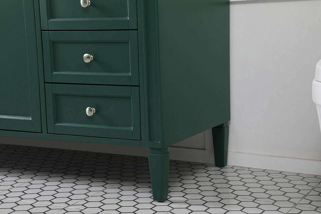 Elegant 60" Single Bathroom Vanity Set - Green (VF12560GN)