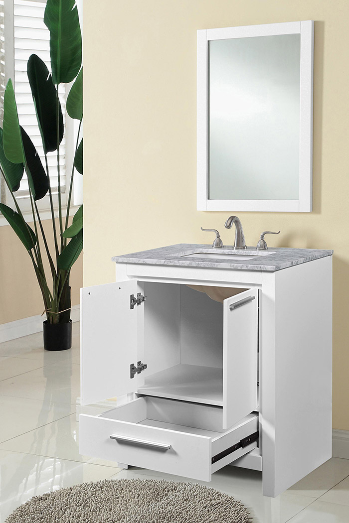 Elegant - Bathroom Vanity (VF12830WH)