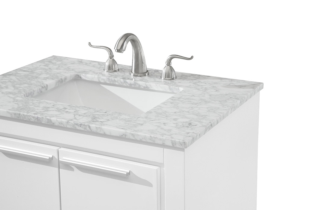 Elegant - Bathroom Vanity (VF12830WH)