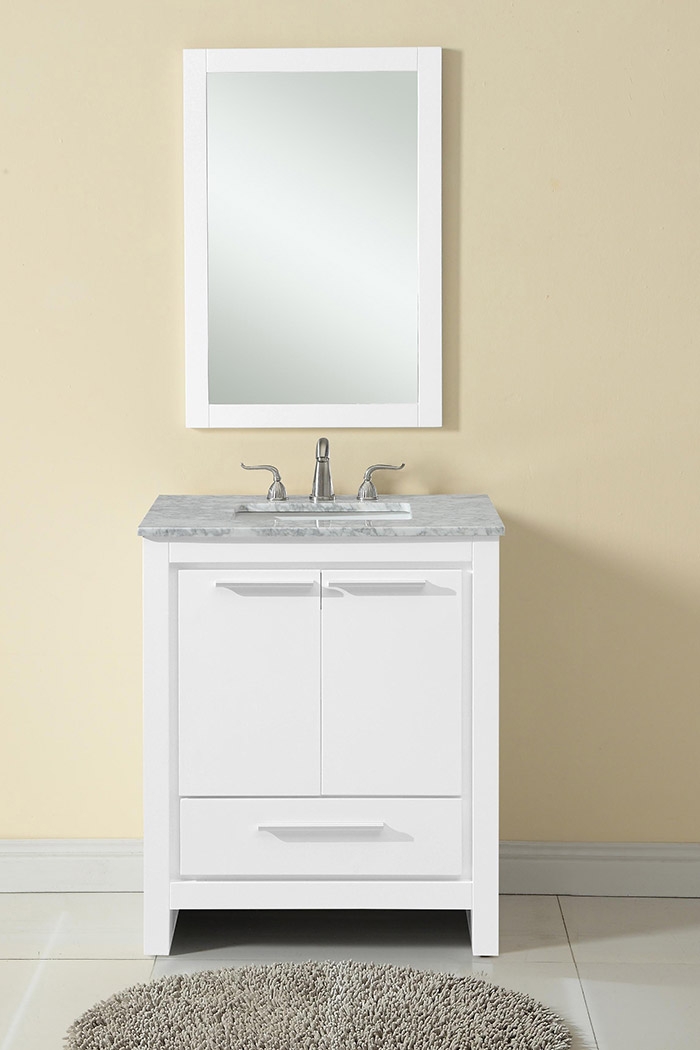 Elegant - Bathroom Vanity (VF12830WH)