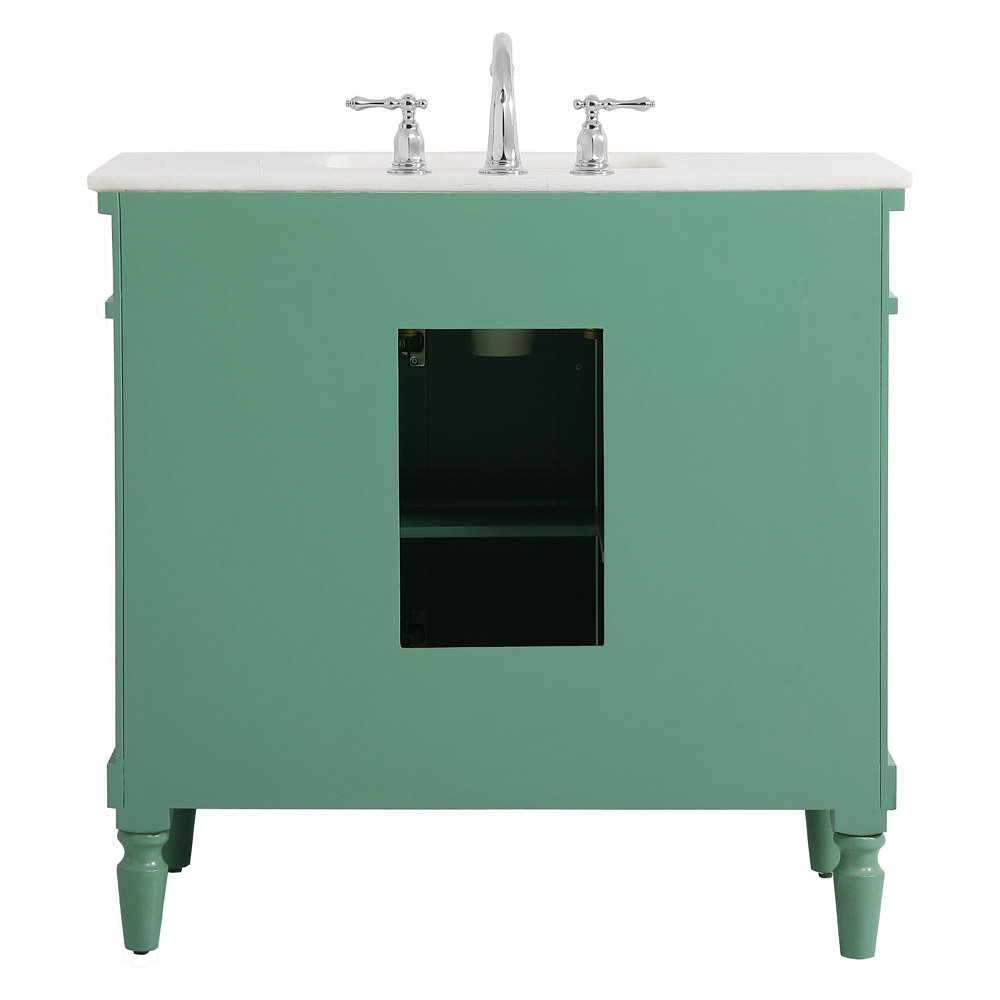 Elegant Bathroom Vanity - Vintage Mint (VF13036VM)