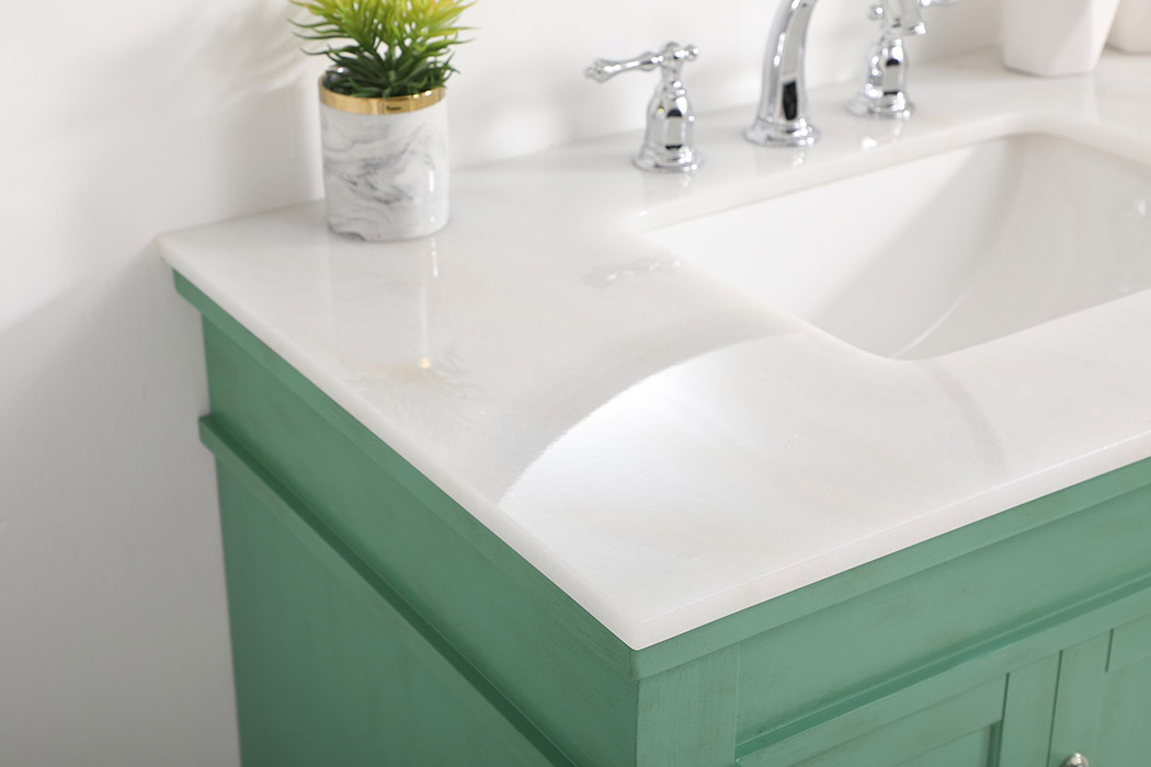Elegant Bathroom Vanity - Vintage Mint (VF13036VM)
