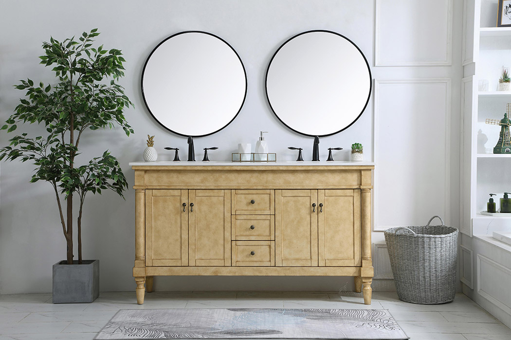 Elegant Bathroom Vanity - Antique Beige (VF13060DAB)