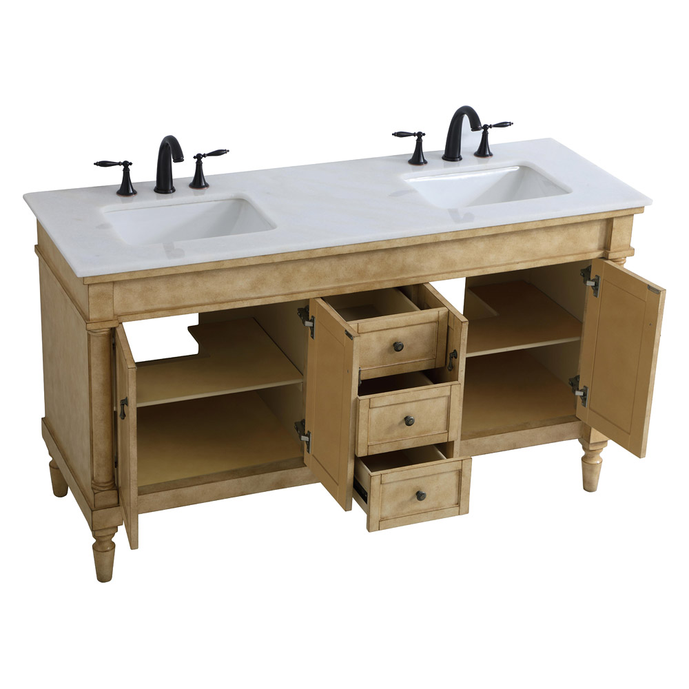 Elegant Bathroom Vanity - Antique Beige (VF13060DAB)