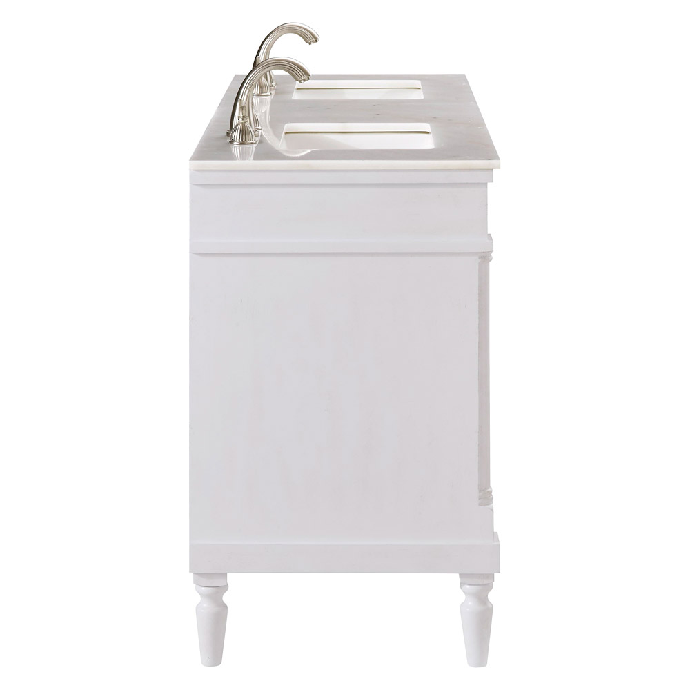 Elegant Bathroom Vanity - Antique White (VF13060DAW)