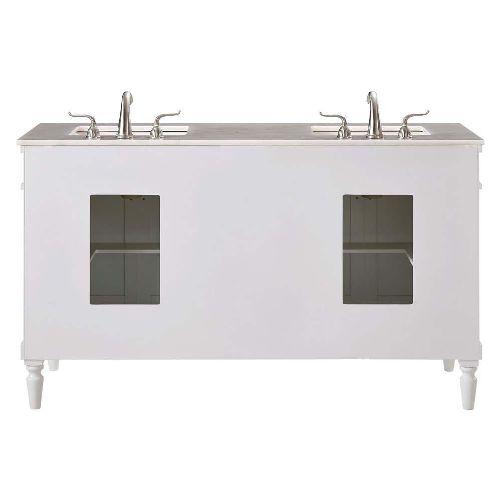 Elegant Bathroom Vanity - Antique White (VF13060DAW)