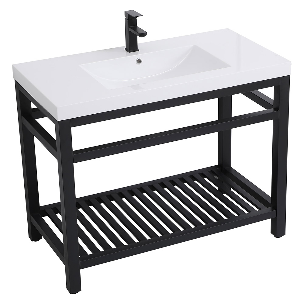 Elegant Bathroom Vanity - Black, L 42" (VF14042BK)
