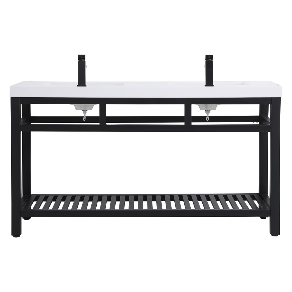 Elegant Bathroom Vanity - Black, L 60" (VF14060DBK)