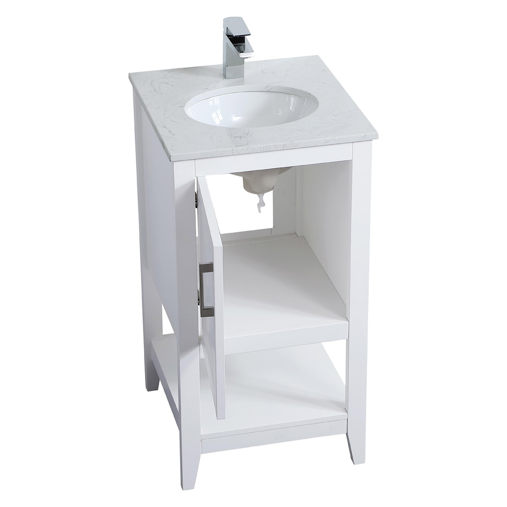 Elegant Bathroom Vanity - White (VF16018WH)