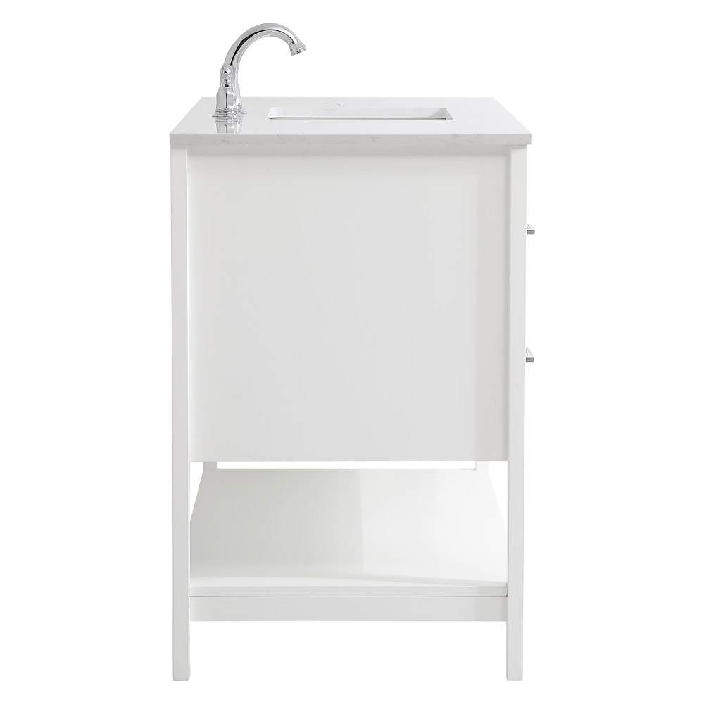 Elegant Bathroom Vanity - White (VF16048WH)