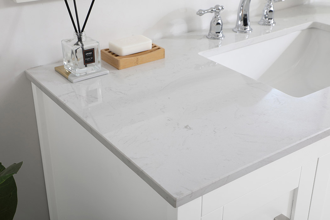 Elegant Bathroom Vanity - White (VF16048WH)