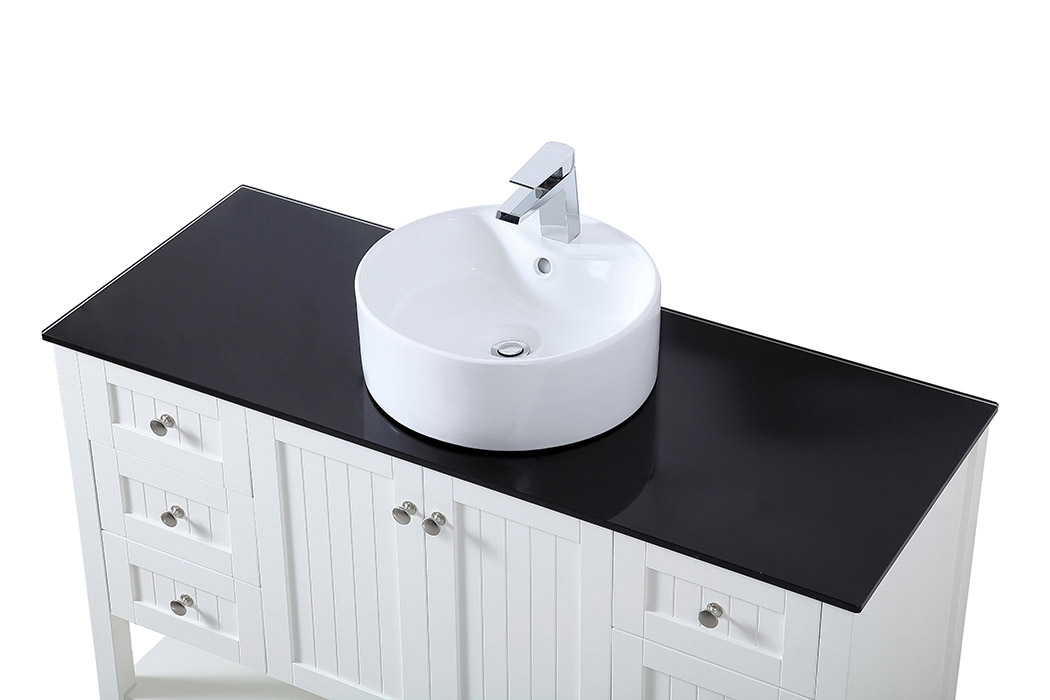 Elegant Bathroom Vanity - White (VF16248WH)