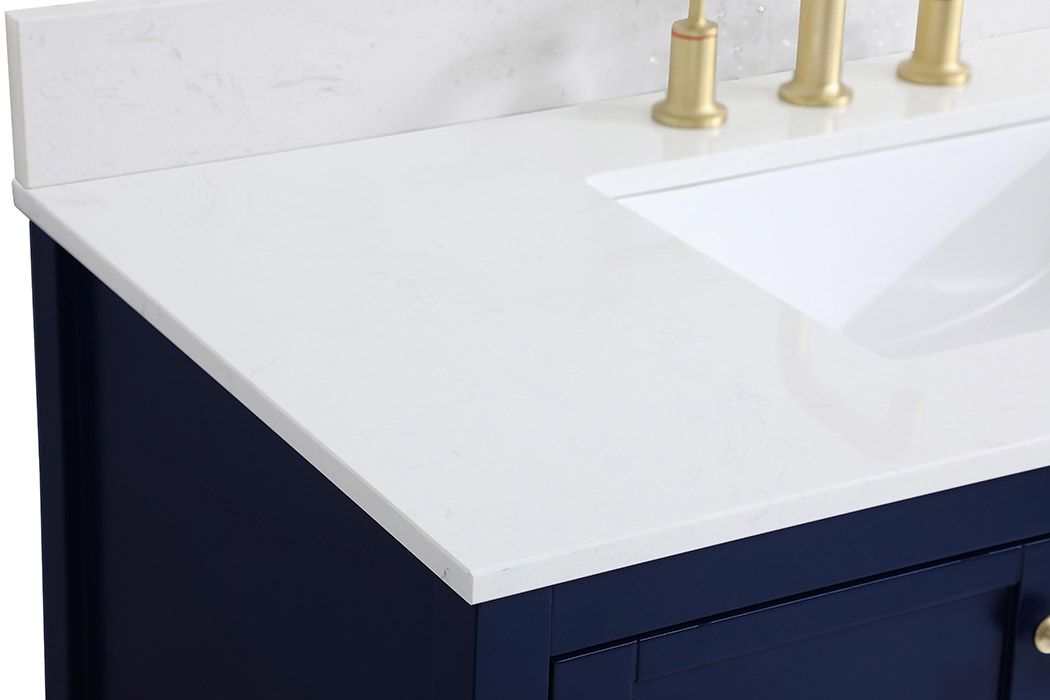 Elegant Bathroom Vanity - Blue (VF16442BL-BS)
